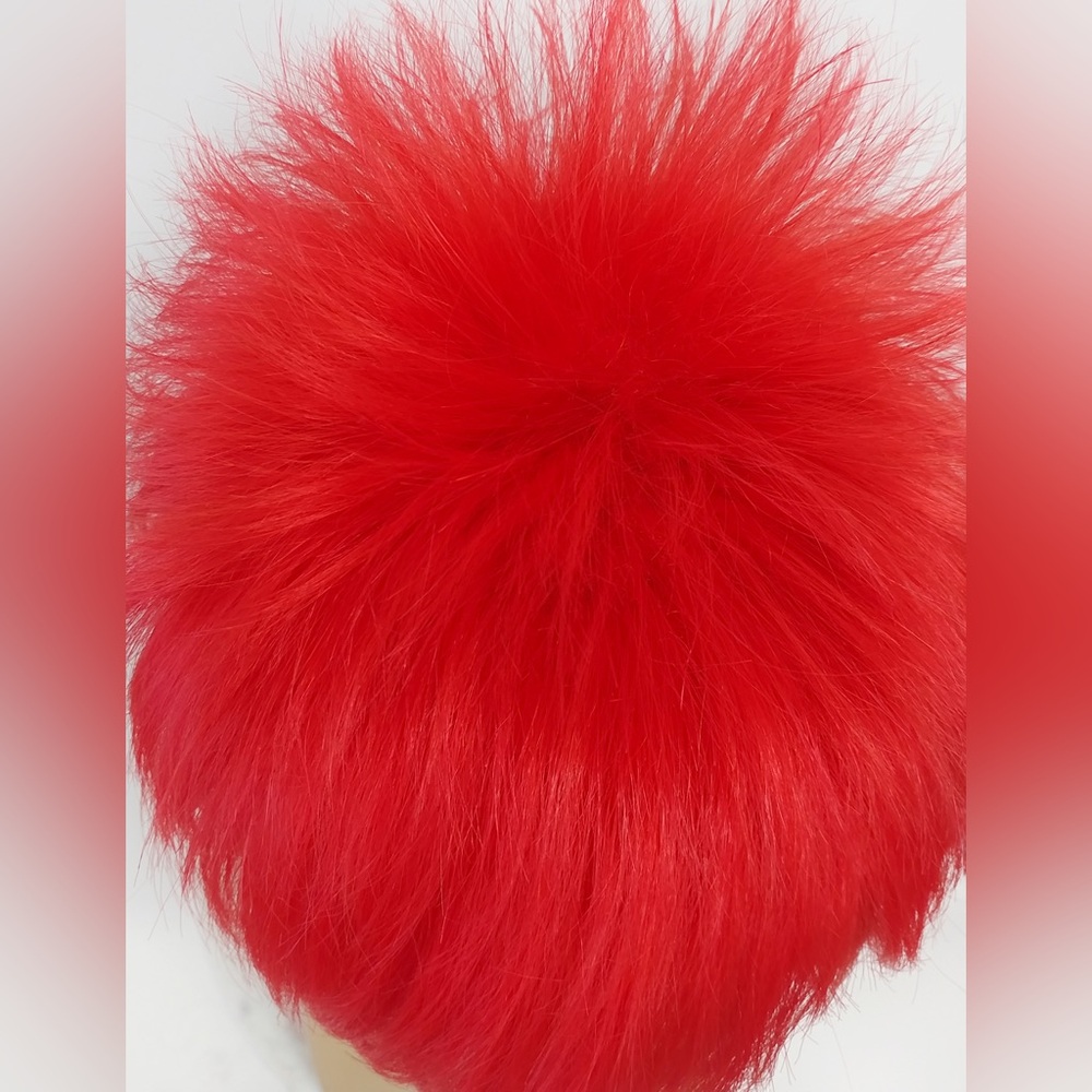 Red Rocker Spiky Costume Mullet Wig - Picture 5 of 7